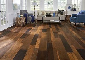 Image result for Aquaguard | Hickory Salso Hand Scraped Water-Resistant Engineered Hardwood, 6 Mm X 6 1/2 Inch, Brown - Floor & Decor