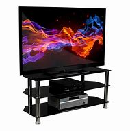 Image result for Glass Silver TV Stands for Flat Screens