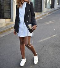 Image result for Dress with Sneakers