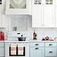 Image result for Blue Kitchen Cabinets with Tuscan Appliances