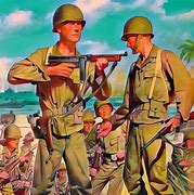 Image result for World War 2 Soldier Art