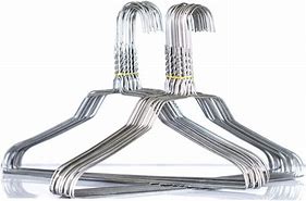 Image result for Metal Clothes Hanger Silver 18 Inch