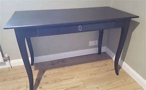 Image result for IKEA Black Wood Desk