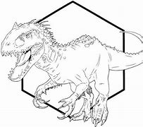 Image result for Dinosaur Coloring Pages Indominus Rex
