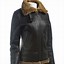 Image result for Black Leather Bomber Jackets for Women