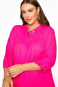 Image result for Plus Size Pink Tunic