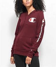 Image result for Burgundy Champion Hoodie for Women