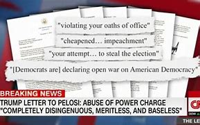 Image result for Trump Letter to Pelosi Sotu