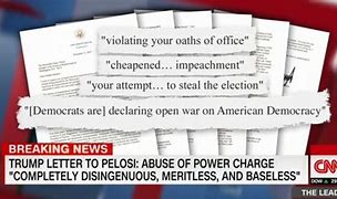 Image result for Trump's Letter to Pelosi Today