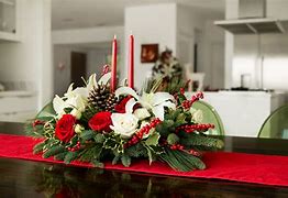 Image result for Christmas Flower Centerpieces
