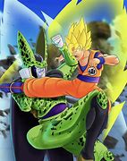 Image result for Goku vs Cell Cover