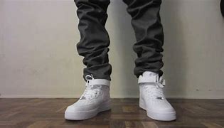 Image result for Nike Air Force 1 Mid On Feet