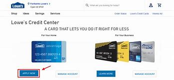Image result for Lowe's Credit Card Application Online