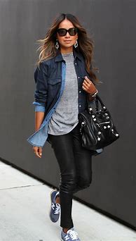 Image result for Sneakers with Skinny Jeans