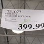 Image result for Black Leather Recliner Costco