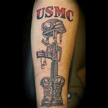 Image result for Tribal Marine Tattoo