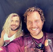 Image result for Chris Pratt and Chris Hemsworth
