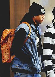 Image result for Chris Brown MCM Backpack
