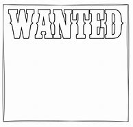 Image result for Wanted Coloring Page