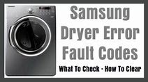 Image result for Samsung Dryer Fault Codes