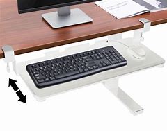 Image result for Sliding Keyboard Tray Under Desk