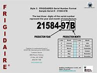 Image result for List of Frigidaire Refrigerator Model Numbers