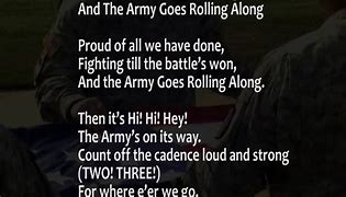 Image result for what is the official army song?