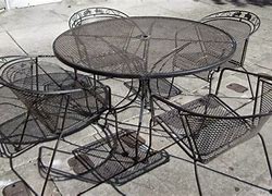 Image result for Used 5 Piece Wrought Iron Patio Set