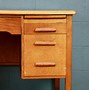 Image result for Mid Century Office Desk Wood