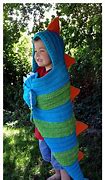Image result for Crochet Hooded Dragon Blanket