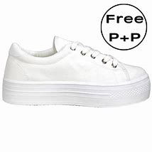 Image result for White Platform Trainers