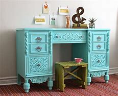 Image result for Rustic Turquoise Desk