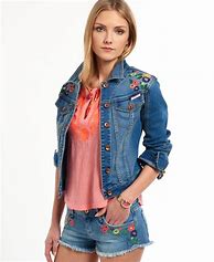 Image result for Embroidered Jean Jackets for Women