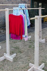Image result for DIY Yard Sale Clothes Rack