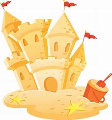 Image result for free Clip Art sand castle flags cartoon
