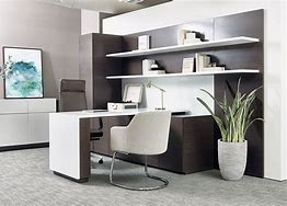 Image result for Corner Office Desk Decor