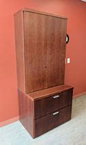 Image result for Cherry Wood Lateral File Cabinet