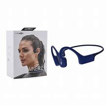 Image result for Aftershokz Xtrainerz Open-Ear MP3 Player Swimming Headphones Sapphire Blue), Capacity 4GB, Waterproof Wearable