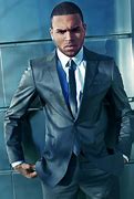 Image result for Chris Brown Black Suit