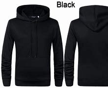 Image result for Black Zipper Hoodie Sweatshirt