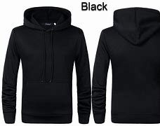 Image result for Hoodie Front Back Black Zip Template