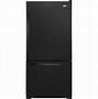 Image result for Home Depot Frigidaire Refrigerators Bottom Freezer Color Black