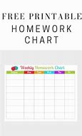 Image result for Homework Charts for Children