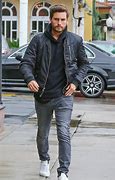 Image result for Black Bomber Jacket with Hoodie