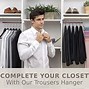 Image result for Closet Clothes Hanger Bar Shelf