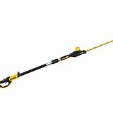 Image result for Dewalt Hedge Trimmer: Double-Sided, 22 in Bar Lg, 20V Electric, 1 in Max. Cutting Dia. Model: DCPH820BH