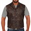 Image result for Brown Leather Vest