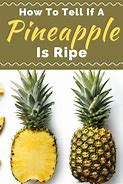 Image result for How to Tell If Pineapple Is Ripe