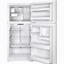 Image result for Frigidaire 2.0 5 Cu FT Top Freezer Refrigerator in White