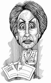 Image result for Cartoon Sketch of Nancy Pelosi